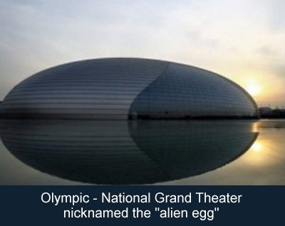 Olympic - National Grand Theater, nicknamed the 'alien egg'