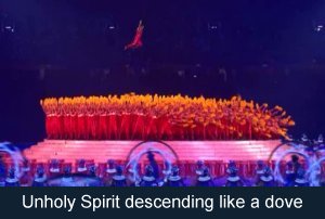 Unholy Spirit descending like a dove